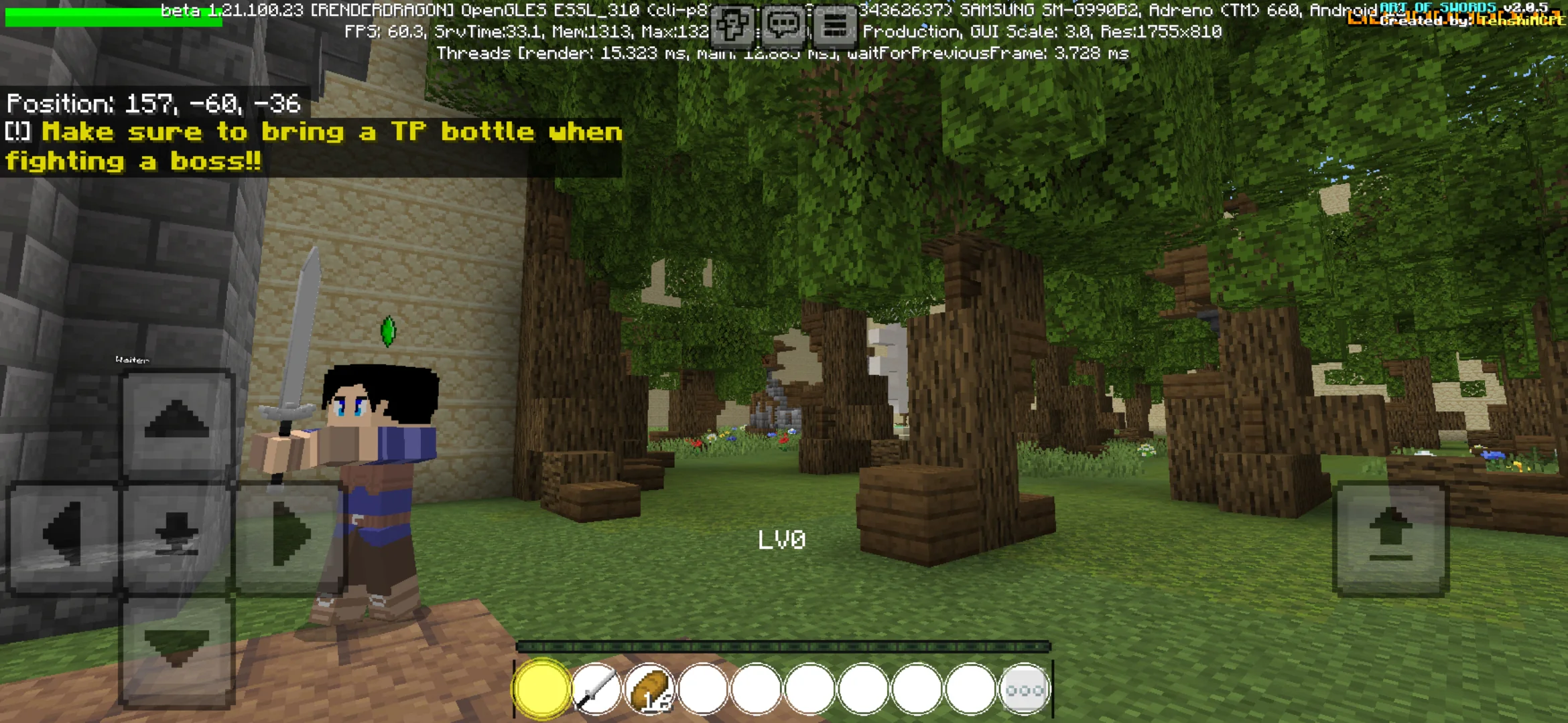 Start from Sword Art Online Map for Minecraft PE