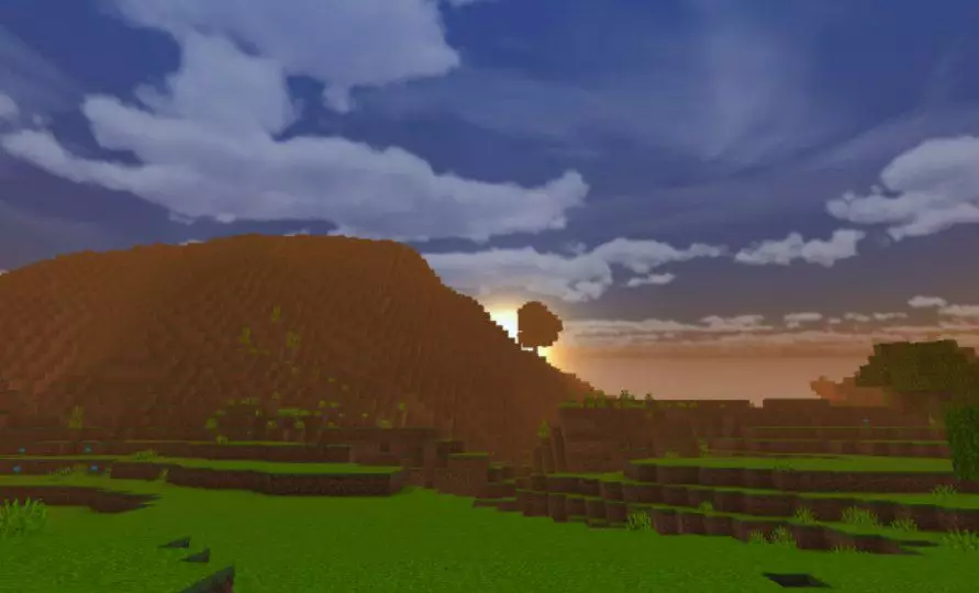 Sunset from BSFBE Shader for Minecraft PE