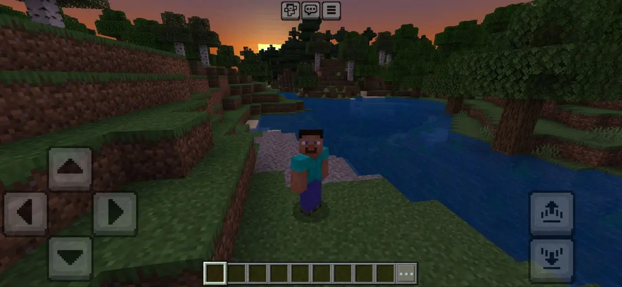 Sunset from FHD Shader for Minecraft PE
