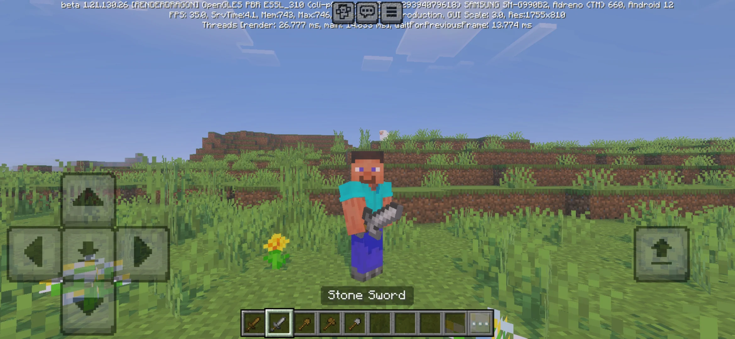 Sword from Mini Tools Mod for Minecraft PE