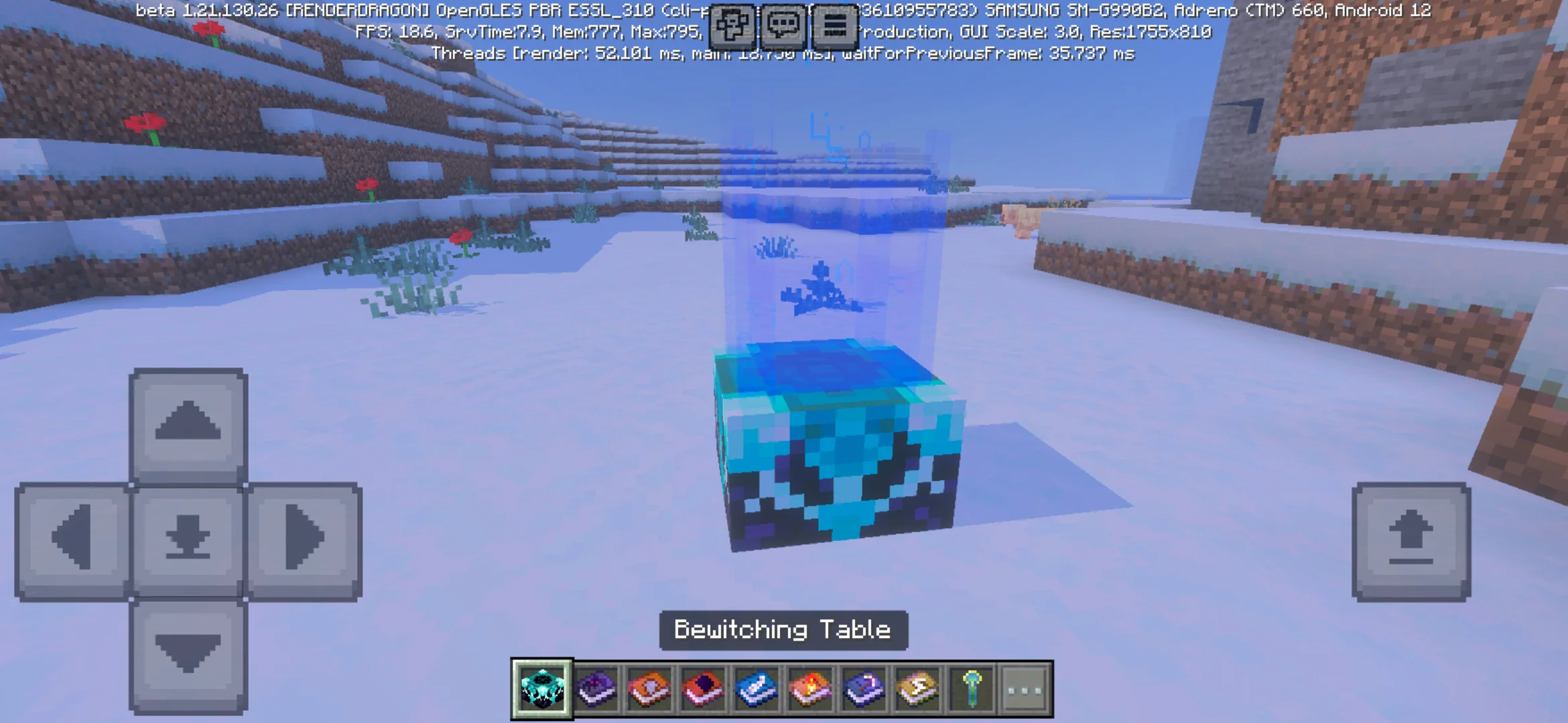 Table from Bewitched Mod for Minecraft PE