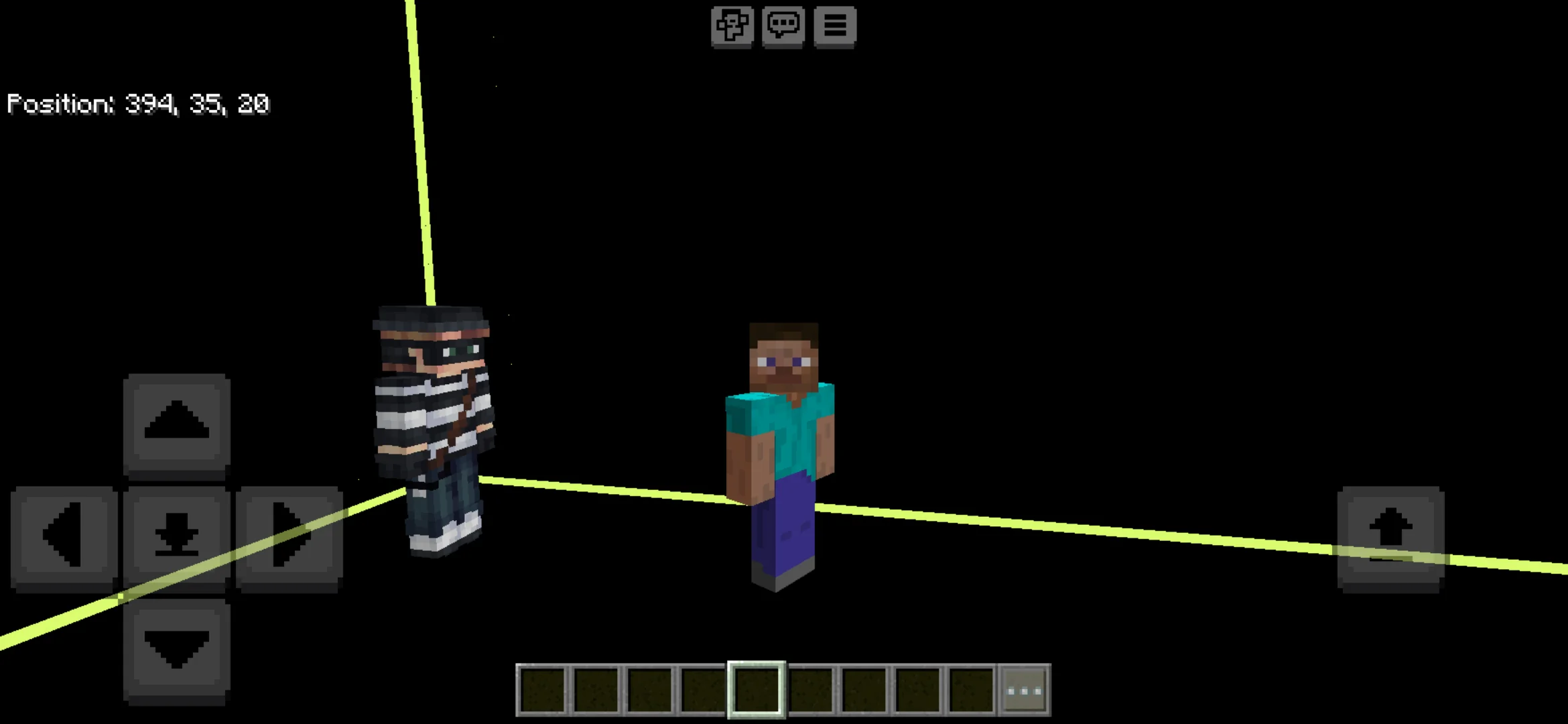 Talk from Bank Heist Map for Minecraft PE