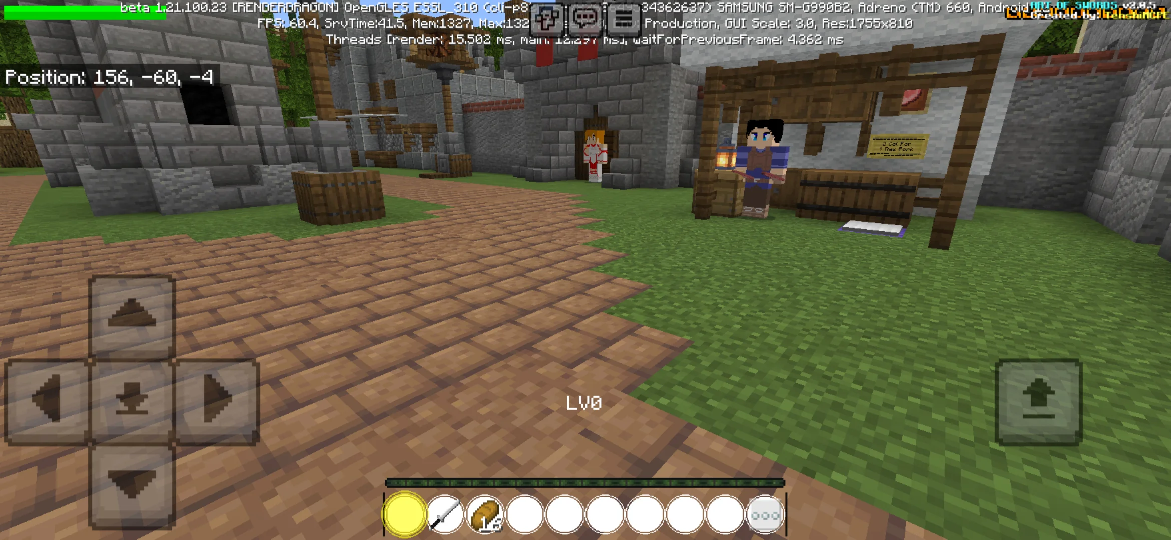 Territory from Sword Art Online Map for Minecraft PE