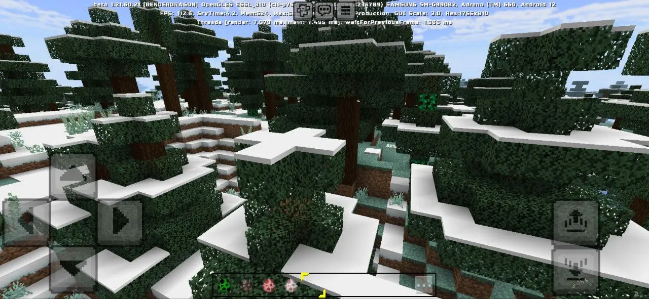 Top View from Apple Shader for Minecraft PE