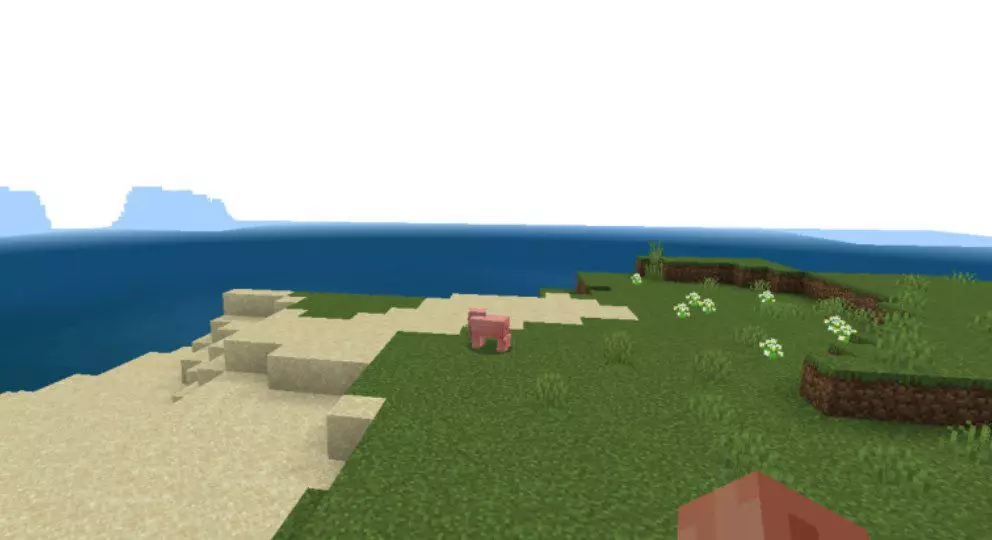 Top View from Bicubic Shaders for Minecraft PE