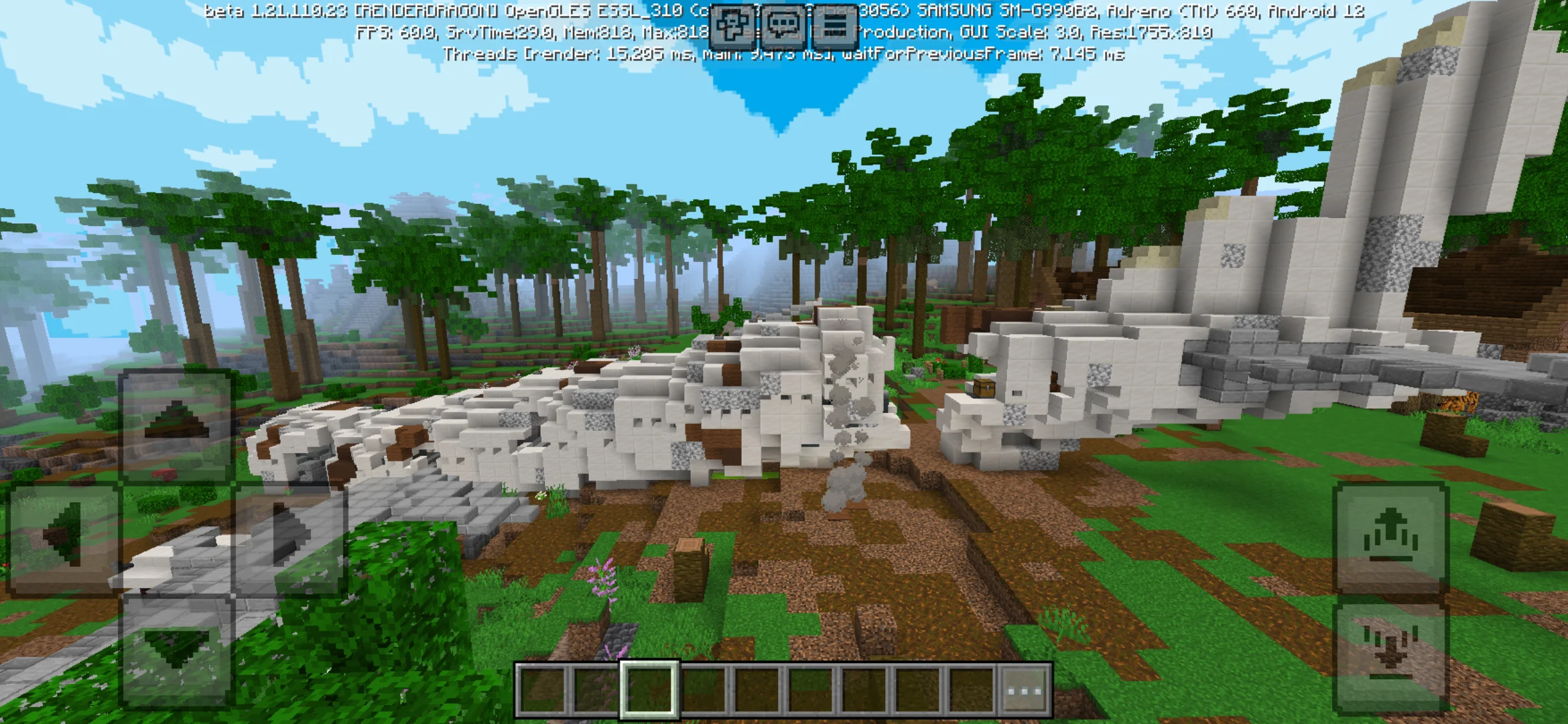 Top View from Plane Crash Map for Minecraft PE