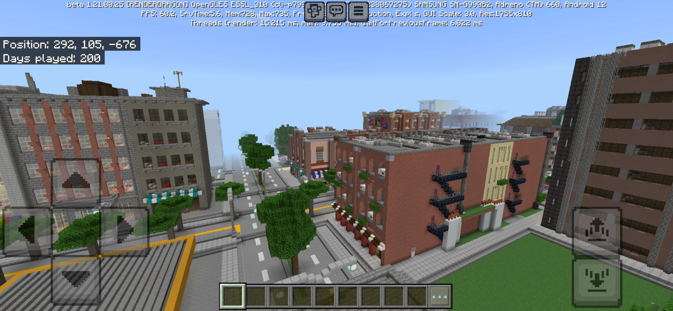 Top View from Twennywan Map for Minecraft PE