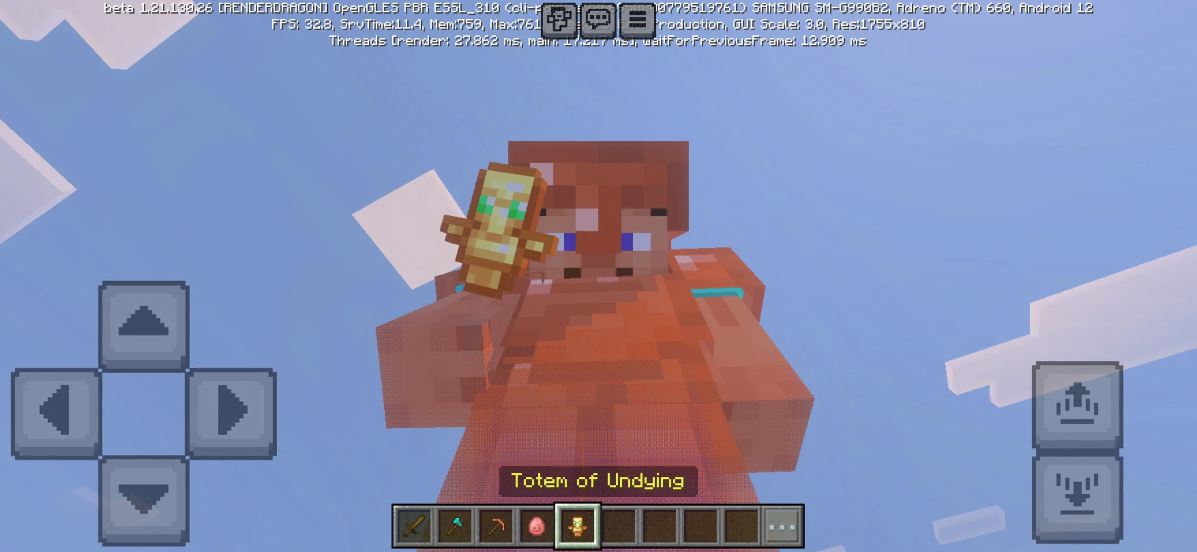 Totem from Mini Items Mod for Minecraft PE