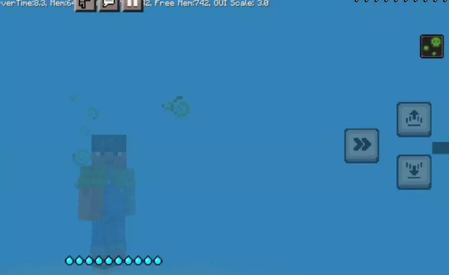 Underwater from Raft Survival Map for Minecraft PE