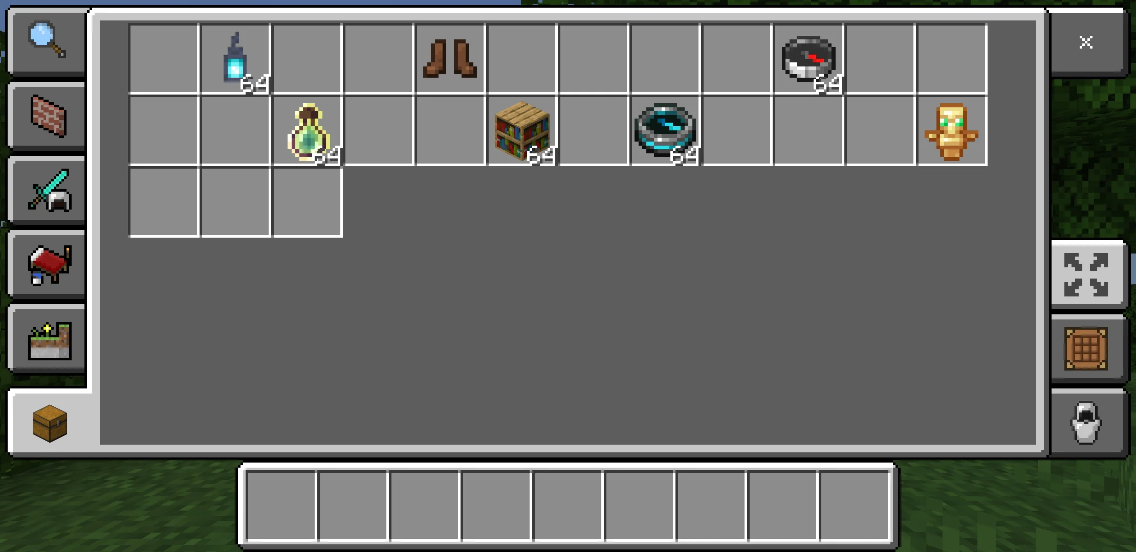 Use It from Shared Inventory Texture Pack for Minecraft PE