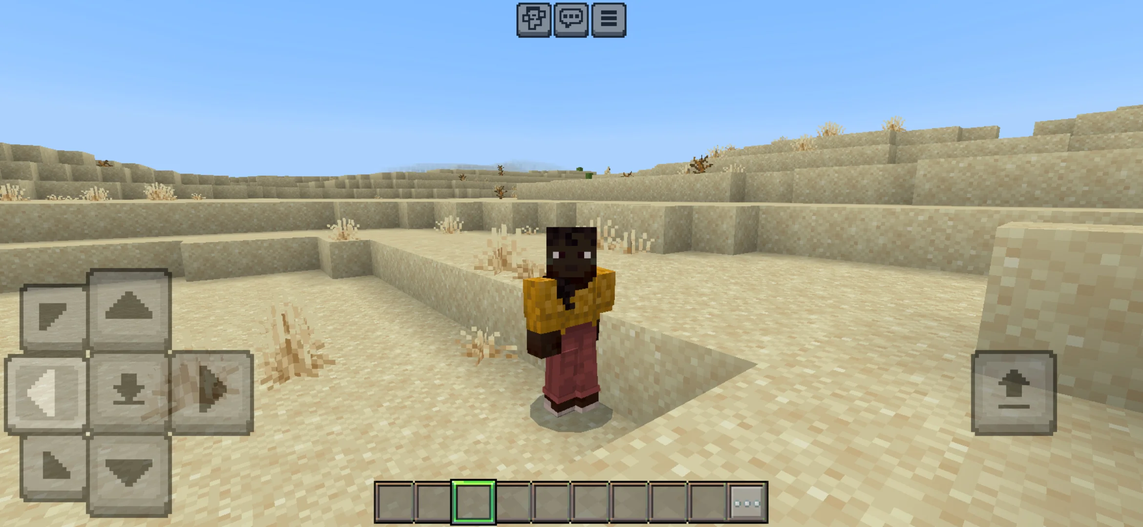 View from Movie UI Texture Pack for Minecraft PE
