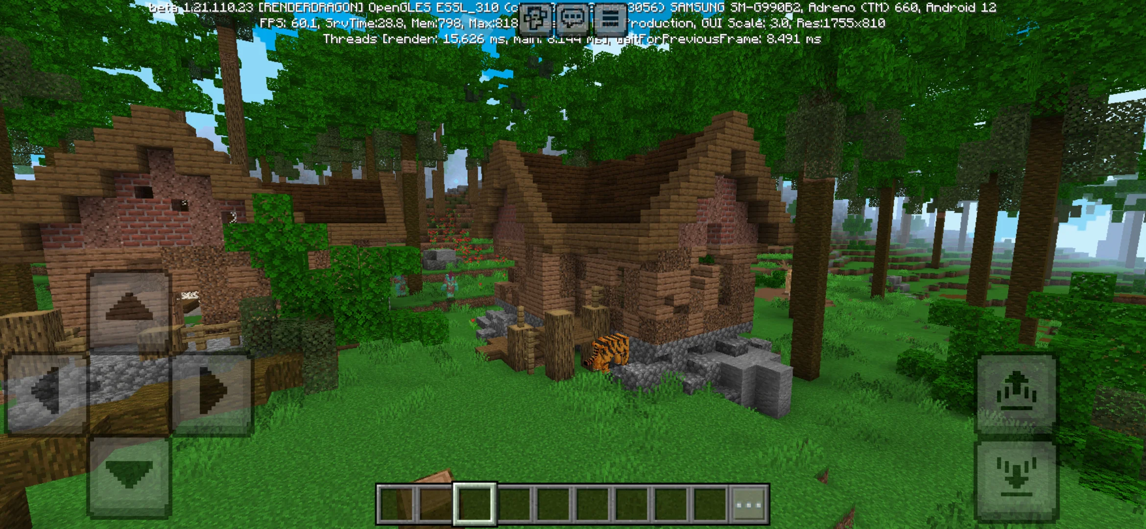 Village from Plane Crash Map for Minecraft PE