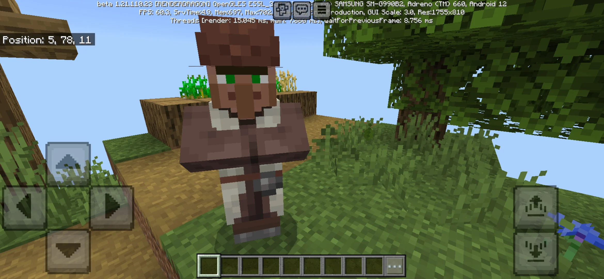 Villager from One Chunk Map for Minecraft PE