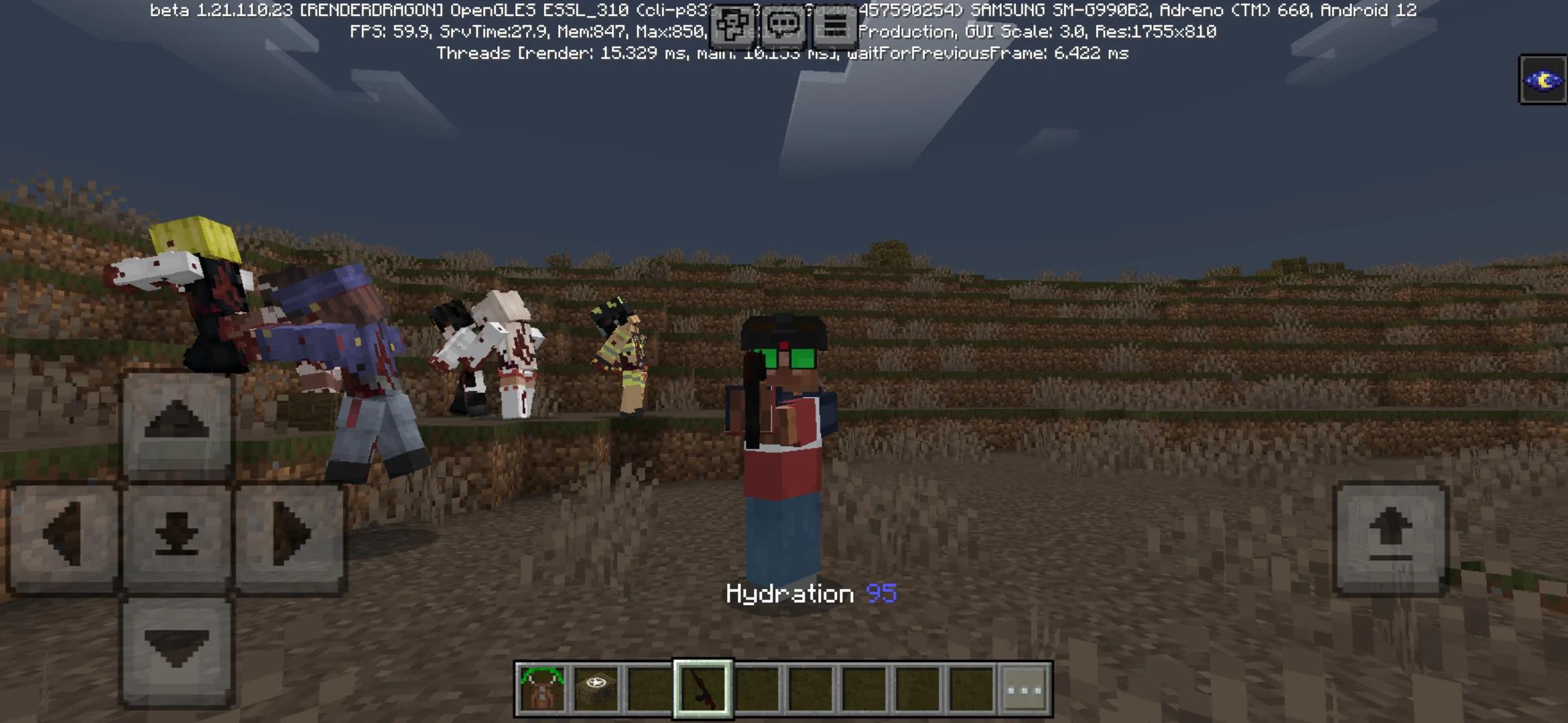 Weapon from Zombie Apocalypse Mod for Minecraft PE